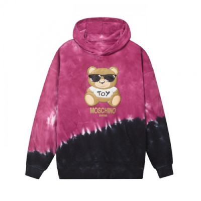 Moschino 2019 Mm/Wm Logo Teddy Cotton Hood Tee - 모스키노 2019 남자 로고 테디 코튼 후드티 Mos0036x.Size(xs - l).핑크