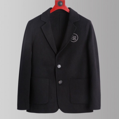 Fendi 2019 Mens Logo Cashmere Coat - 펜디 2019 남성 로고 캐시미어 코트 Fen0380x.Size(m - 3xl).블랙