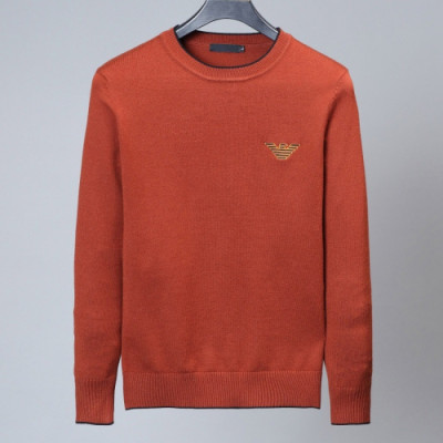 Armani 2019 Mens Crew -neck Wool Sweater - 알마니 2019 남성 크루넥 울 스웨터 Arm0377x.Size(m - 3xl).오렌지