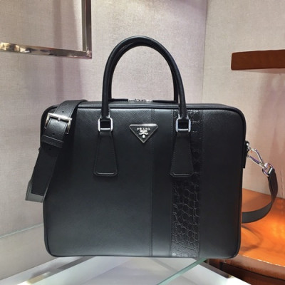 Prada 2019 Mens Business Bag,36CM - 프라다 2019 남성용 서류가방 2VE011-2 ,36CM,블랙