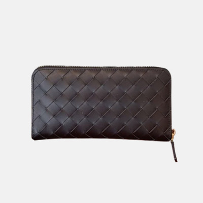 Bottega Veneta 2019 Zip Round Wallet - 보테가베네타 남여공용 지퍼 라운드 장지갑 88608-BVW0146,19cm.블랙