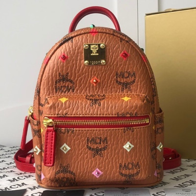 MCM 2019 Visetos Shoulder Bag / Hip Sack / Back Pack,21cm - 엠씨엠 2019 비세토스 여성용 숄더백 / 힙색 / 백팩 MCMB0350,21cm,브라운