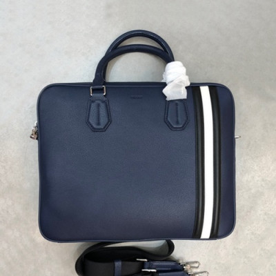 Bally 2019 Leather  Mens Business,36cm  - 발리 2019 레더 남성용 서류가방, BALB0124,36cm,네이비