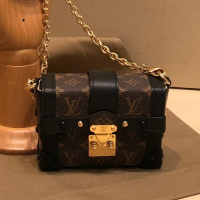 Louis Vuitton 2019 Essential Trunk Chain Shoulder Bag,16.5cm - 루이비통 2019 에센셜 트렁크 체인 숄더백 M62553,LOUB1715,16.5cm,브라운