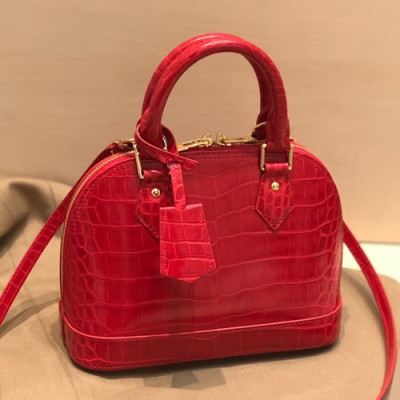 Louis Vuitton 2019 Alma BB Leather Tote Shoulder Bag,23.5cm - 루이비통 2019 알마 BB 레더 여성용 토트숄더백,M91606 ,LOUB1730,23.5cm,레드