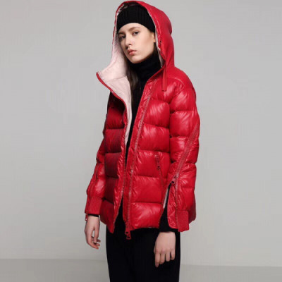 Moncler  2019 Womens Patch Logo Modern Goose Down Padding - 몽클레어 2019 여성 패치 로고 모던 구스다운 패딩 Moc01081x.Size(s - l).레드