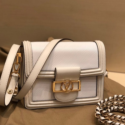 Louis Vuitton 2019 Dauphine Epi Leather Shoulder Bag,20cm - 루이비통 2019 다프네 여성용 에삐 레더 숄더백,M44391,LOUB1784 ,20cm,화이트