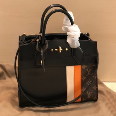 Louis Vuitton 2019 City Steamer Tote Shoulder Bag,26.5/31cm - 루이비통 2019 시티 스티머 토트 숄더백 M55433,LOUB1789,26.5/31cm,블랙+브라운