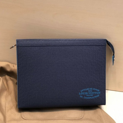 Louis Vuitton 2019 Pochette Voyage Clutch Bag,27cm - 루이비통 2019 포쉐트 보야지 남여공용 클러치백 M30395,LOUB1810,27cm,블루