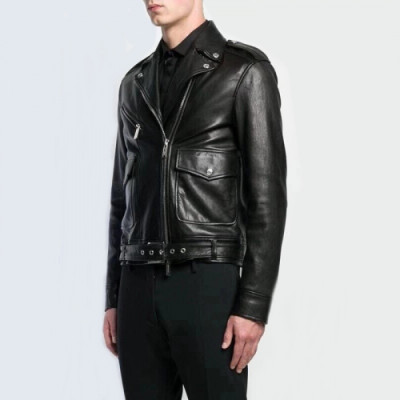 Dsquared2 Mens Leather Jacket - 디스퀘어드2 남성 가죽 자켓 - dsq32x