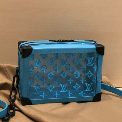 Louis Vuitton 2019 Soft Trunk Shoulder Bag,25cm - 루이비통 2019 소프트 트렁크 숄더백 M44478,LOUB1820,25cm,블루