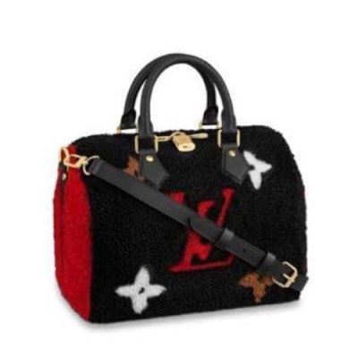 Louis Vuitton 2019 Teddy Speedy Tote Shoulder Bag,25cm - 루이비통 2019 테디 스피디 토트 숄더백 M41113,LOUB1841,25cm,블랙