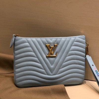 Louis Vuitton 2019 New Wave Clutch Bag,24cm - 루이비통 2019 뉴 웨이브 클러치백 M63943,LOUB1871,24cm,스카이블루