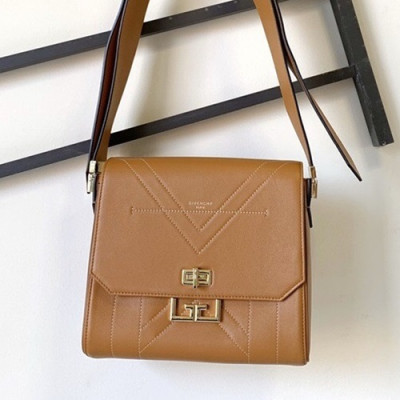 Givenchy 2019 Eden Leather Shoulder Bag,24CM - 지방시 2019 에덴 레더 숄더백,GVB0313,24CM,브라운