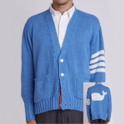 Thom Browne 2019  Mm/Wm V-neck Cardigan - 톰브라운 2019 남자 브이넥 가디건 Thom0408x.Size(s - l).블루