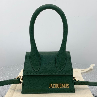 Jacquemus 2019 Leather Mini Tote Shoulder Cross Bag ,12cm - 자크뮈스 2019 레더 여성용 미니 토트 숄더 크로스백 JACB0012,12cm,그린