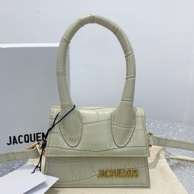 Jacquemus 2019 Leather Mini Tote Shoulder Cross Bag ,12cm - 자크뮈스 2019 레더 여성용 미니 토트 숄더 크로스백 JACB0022,12cm,화이트