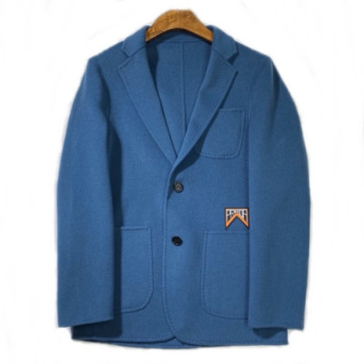 [매장판]Fendi 2019 Mens Logo Cashmere Coat - 펜디 2019 남성 로고 캐시미어 코트 Fen0422x.Size(m - 2xl).블루