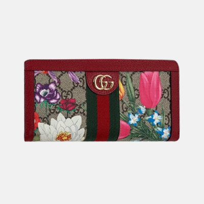 Gucci 2019 Ophidia Zippy Wallet  523154 - 구찌 오피디아 지피 장지갑  GUW0114.Size(19cm).레드