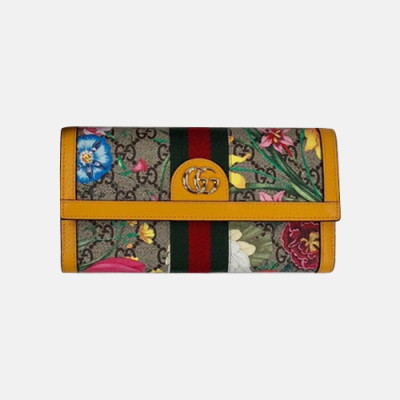 Gucci 2019 Ophidia Ladies Wallet  523153 - 구찌 오피디아 여성용 장지갑   GUW0119.Size(19cm).옐로우