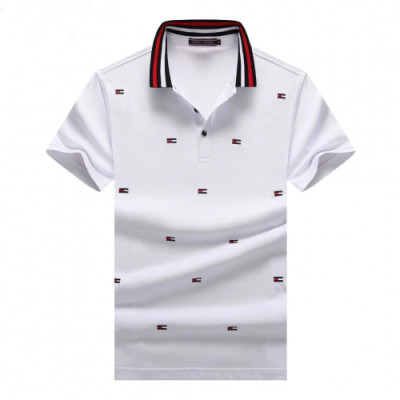 Tommy  2019 Mens Logo Cotton Polo Short Sleeved Tshirt - 토미 2019 남성 로고 코튼 폴로 반팔티 Tomy0012x.Size(m - 3xl).화이트