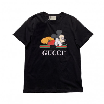 [매장판]Gucci 2019 Mm/Wm Logo Cotton Short Sleeved Tshirt - 구찌 2019 남자 로고 코튼 반팔티 Guc01671x.Size(s - l).블랙