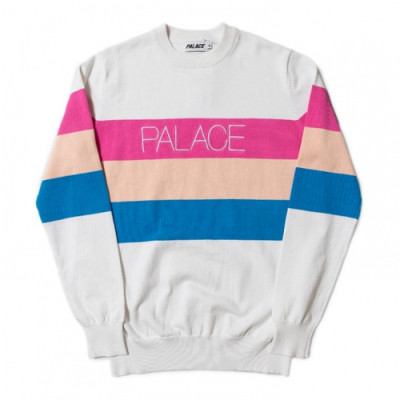 Palace 2019 Mens Crew-neck Cotton Sweater - 팔라스 2019 남성 크루넥 코튼 스웨터 Pala003x.Size(s - xl).화이트