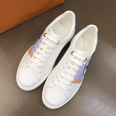 Louis Vuitton 2019 Mm / Wm Leather Sneakers - 루이비통 2019 남여공용 레더 스니커즈 LOUS0429.Size(225 - 270),화이트