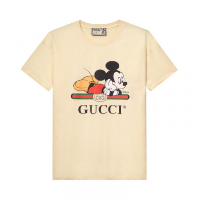 [매장판]Gucci 2019 Mm/Wm Logo Cotton Short Sleeved Tshirt - 구찌 2019 남자 로고 코튼 반팔티 Guc01713x.Size(xs - l).아이보리