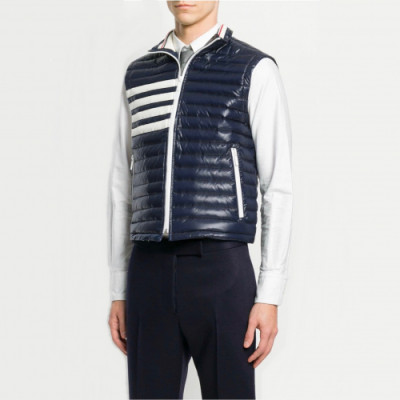 Thom Browne 2019 Mens Patch Logo Down Pedding Vest - 톰브라운 2019 남성 패치 로고 다운 패딩 조끼 Thom0430x.Size(s - 2xl).네이비