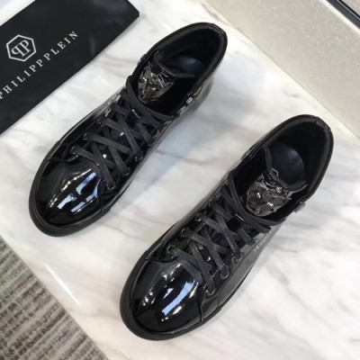 Philipp plein 2019 Mens Leather Sneakers  - 필립플레인 2019 남성용 레더 스니커즈 PPS0151,Size(240 - 270).블랙