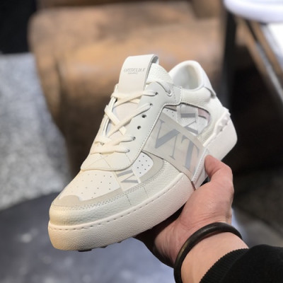 Valentino  2019 Mens Leather Sneakers - 발렌티노 2019 남성용 레더 스니커즈 VTS0173,Size(240-270),화이트