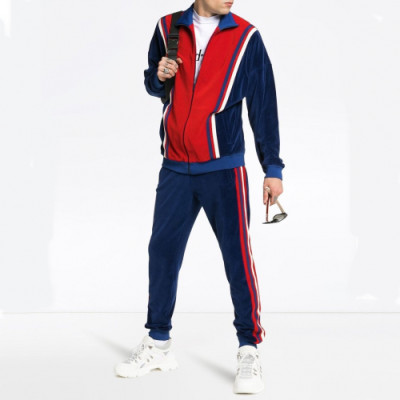 Gucci 2019 Mens Patch Logo Training Clothes&Pants - 구찌 2019 남성 패치 로고 트레이닝복&팬츠 Guc01730x.Size(s - m).블루