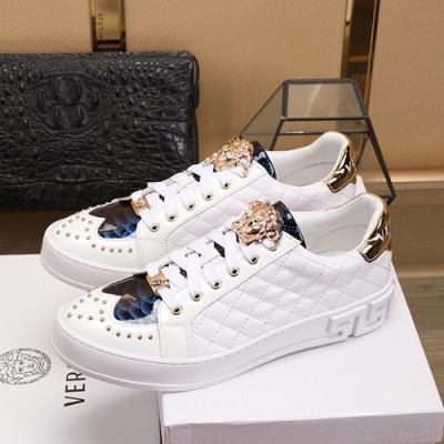 Versace 2019 Mens Leather Sneakers - 베르사체 2019 남성용 레더 스니커즈 VERS0263,Size (240 - 270).화이트