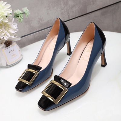 Roger Vivier 2019 Ladies Leather High Heel Pumps - 로저비비에 2019 여성용 하이힐 펌프스 RVS0139.Size(225 - 245).블루