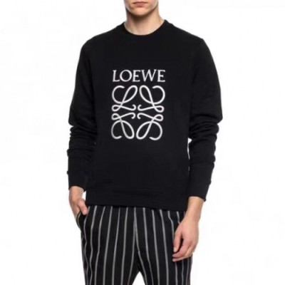 Loewe 2019 Mens Logo Crew-neck  Wool Sweater - 로에베 2019 남성 로고 크루넥 울 스웨터 Loe0123x.Size(s - 2xl).블랙