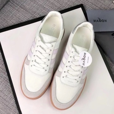 Hogan 2019 Ladies Leather Sneakers - 호간 2019 여성용 레더 스니커즈 HOGS0003.Size(225 - 250).화이트