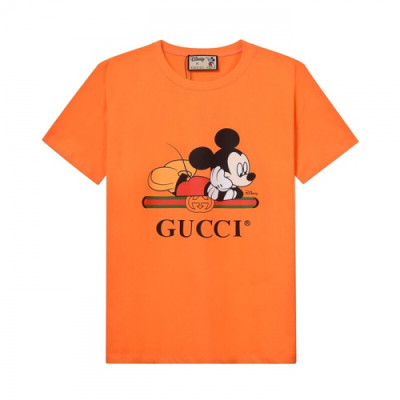 [매장판]Gucci 2019 Mm/Wm Logo Cotton Short Sleeved Tshirt - 구찌 2019 남자 로고 코튼 반팔티 Guc01755x.Size(xs - l).오렌지