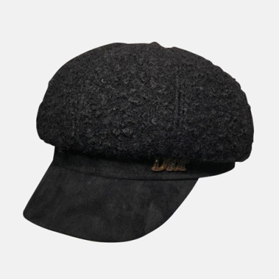 Dior 2019 Ladies Lambs Wool  Cap - 디올 2019 여성용 램스울 모자 DIOM0012, 블랙