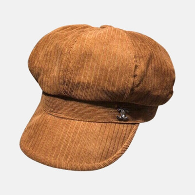 Chanel 2019 Ladies Corduroy Cap - 샤넬 2019 여성용 골덴 모자  CHAM0074, 브라운