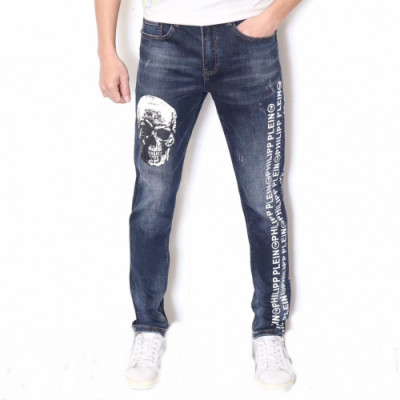 Philipp Plein 2019 Mens Slim Fit Denim Pants - 필립플레인 2019 남성 슬림핏 데님 팬츠 Phi0086x.Size(28 - 38).블루