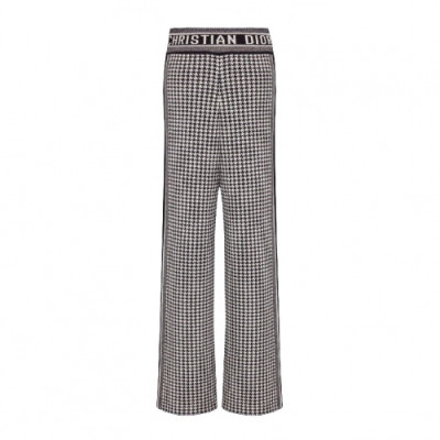 Dior 2019 Womens Logo Casual Wool Pants - 디올 2019 여성 로고 캐쥬얼 울 팬츠 Dio0438x.Size(s - l).블랙