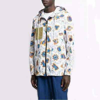 Loewe 2019 Mens Logo Casual Sunscreen Jacket - 로에베 2019 남성 로고 캐쥬얼 자켓 Loe0126x.Size(s - xl).화이트