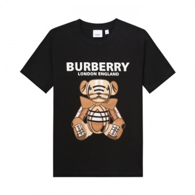 [매장판]Burberry 2019 Mm/Wm Logo Cotton Short Sleeved Tshirt - 버버리 2019 남자 로고 코튼 반팔티 Bur01622x.Size(s - l).블랙