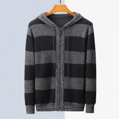 Armani 2019 Mens Zip-up Wool Sweater - 알마니 2019 남성 집업 울 스웨터 Arm0472x.Size(m - 3xl).블랙