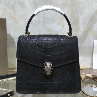 Bvlgari 2019 Serpenti Chain Tote Shoulder Bag,18CM - 불가리 2019 세르펜티 체인 토트 숄더백,BVLB0203,18cm,블랙