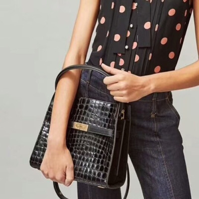 Tory Burch 2019 Leather Tote Shoulder Bag,27cm - 토리버치 2019 레더 토트 숄더백 TBB0260,27cm,블랙