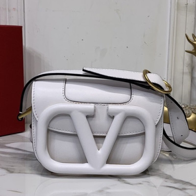 Valentino 2019 Leather Garavani Shoudler Cross Bag,18CM - 발렌티노 2019 가라바니 숄더 크로스백,0032-VTB0922,18CM,화이트