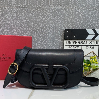 Valentino 2019 Leather Garavani Shoudler Cross Bag,26.5CM - 발렌티노 2019 가라바니 숄더 크로스백,0030-VTB0924,26.5CM,블랙