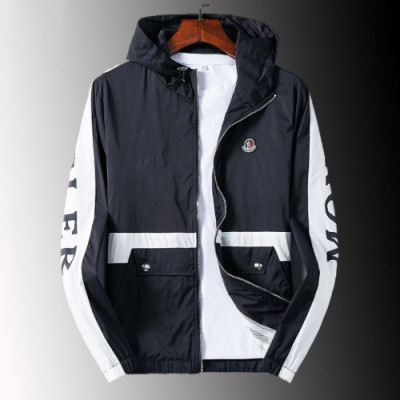 Moncler  2019 Mens Patch Logo Casual Jacket - 몽클레어 2019 남성 패치 로고 캐쥬얼 자켓 Moc01244x.Size(m - 3xl).블랙